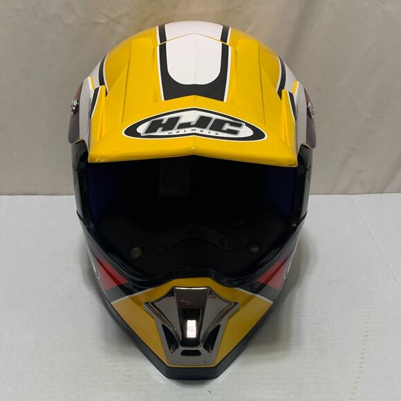 HJC CL-X3SN Dirt Bike Helmet Size Medium Yellow Off Road ATV Snowmobile - Picture 1 of 14